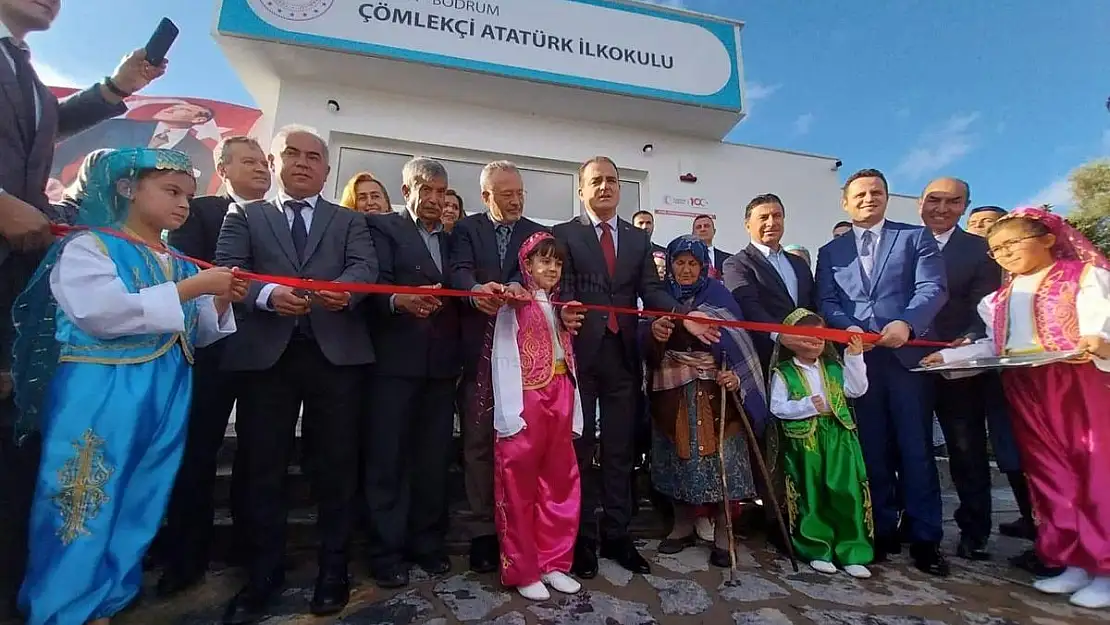 Bodrum'da Çömlekçi Atatürk İlkokulu Açıldı