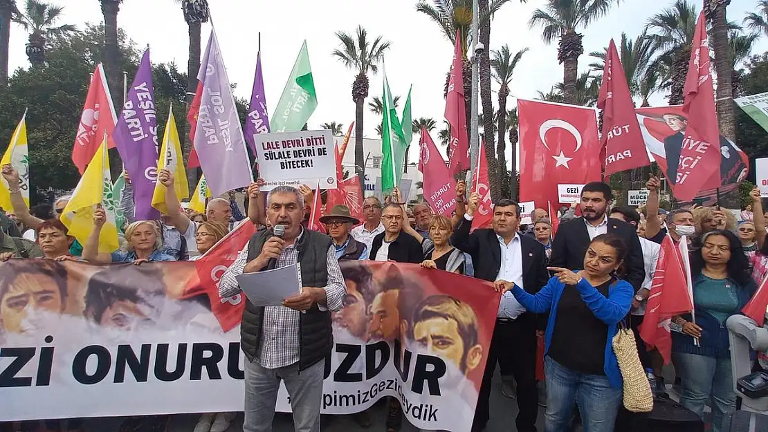 Bodrum'da Gezi Davası Kararları Protesto Edildi