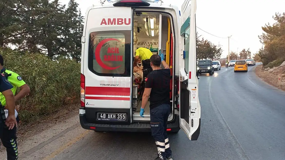 Bodrum'da Kaza Yapan Alkollü Sürücü ve Yolcu Hastaneye Kaldırıldı