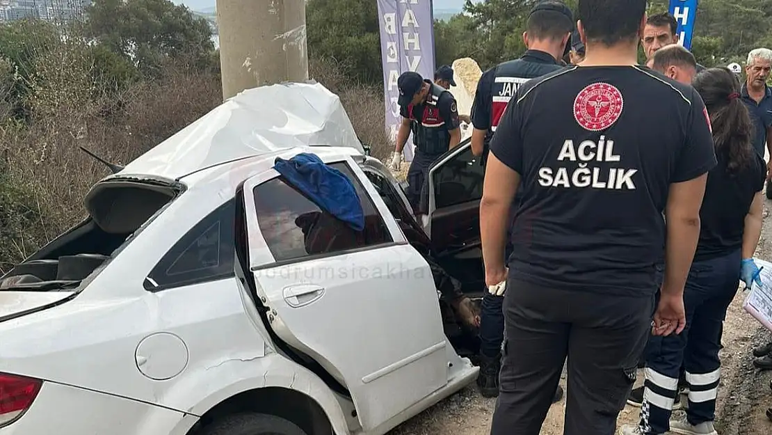 Bodrum'da Kaza Yapan Araç Sürücüsü Hayatını Kaybetti