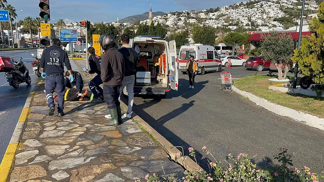 Bodrum'da Mazot Kazası: İki Motosiklet Sürücüsü Yaralandı