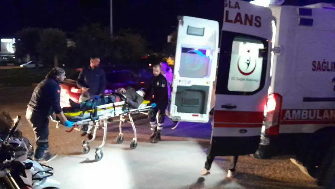 Bodrum'da Motosiklet Sürücüsü Düşüp Yaralandı