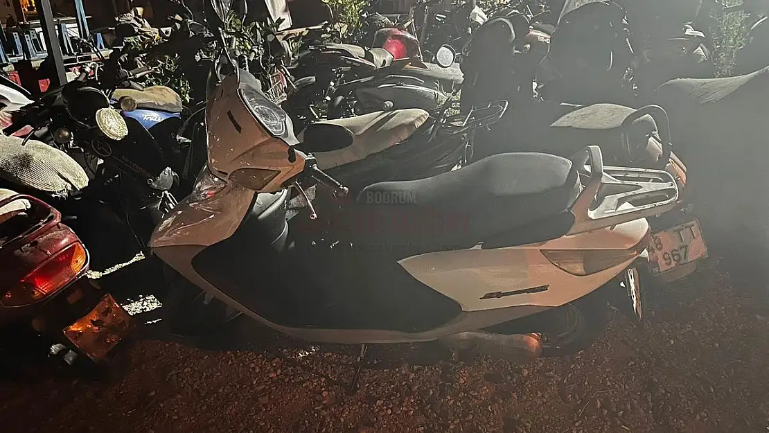 Bodrum'da  Motosikleti Çalanlar Terk Edip Kaçtı