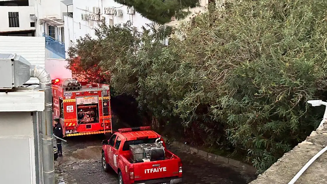 Bodrum'da Otel Odasında Yangın Paniği: Ekipler Anında Müdahale Etti