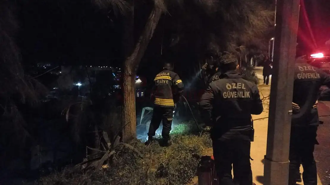 Bodrum'da Otluk Alana Atılan Küller Yangın Çıkarttı