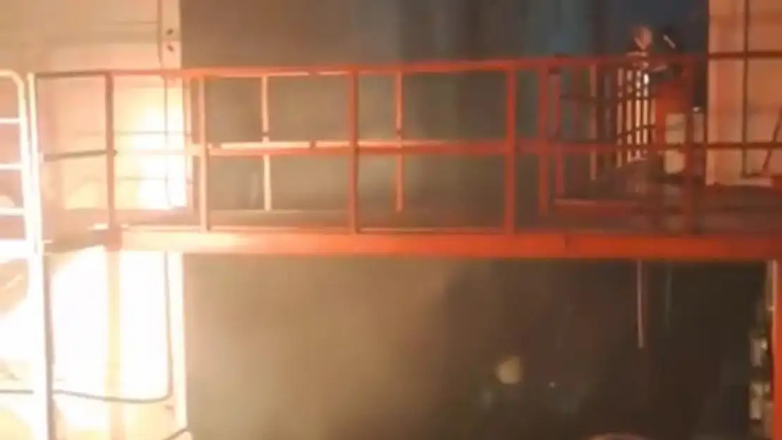 Bodrum'da Personel Lojmanında Yangın