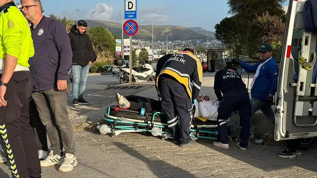 Bodrum'da Trafik Kazası: Motosiklet Sürücüsü Yaralandı