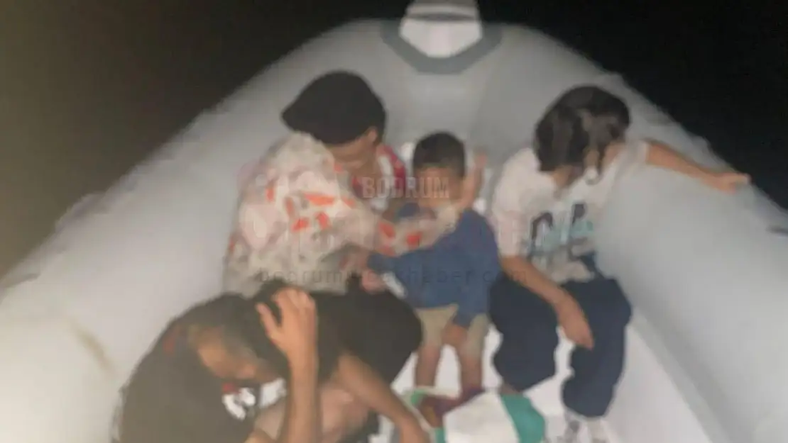 Bodrum'da Türk karasularına itilen 6 göçmen kurtarıldı