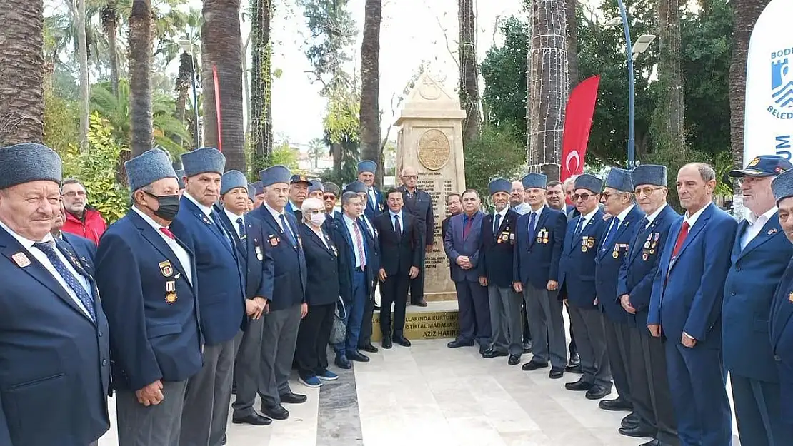 Bodrumlu Gaziler Anıtı Açıldı