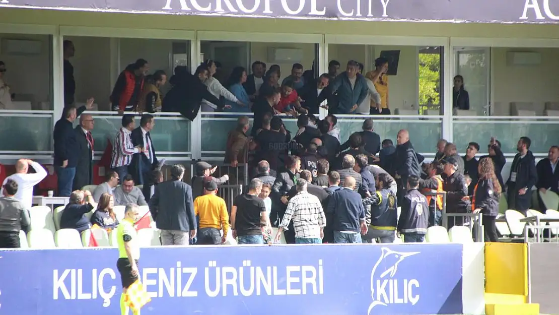 Bodrumspor - Çaykur Rizespor maçı sonrası yöneticiler arasında kavga