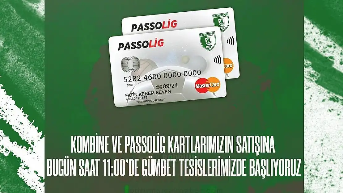 Bodrumspor 'Kombine ve Passolig' Kartları Satışına Başladı