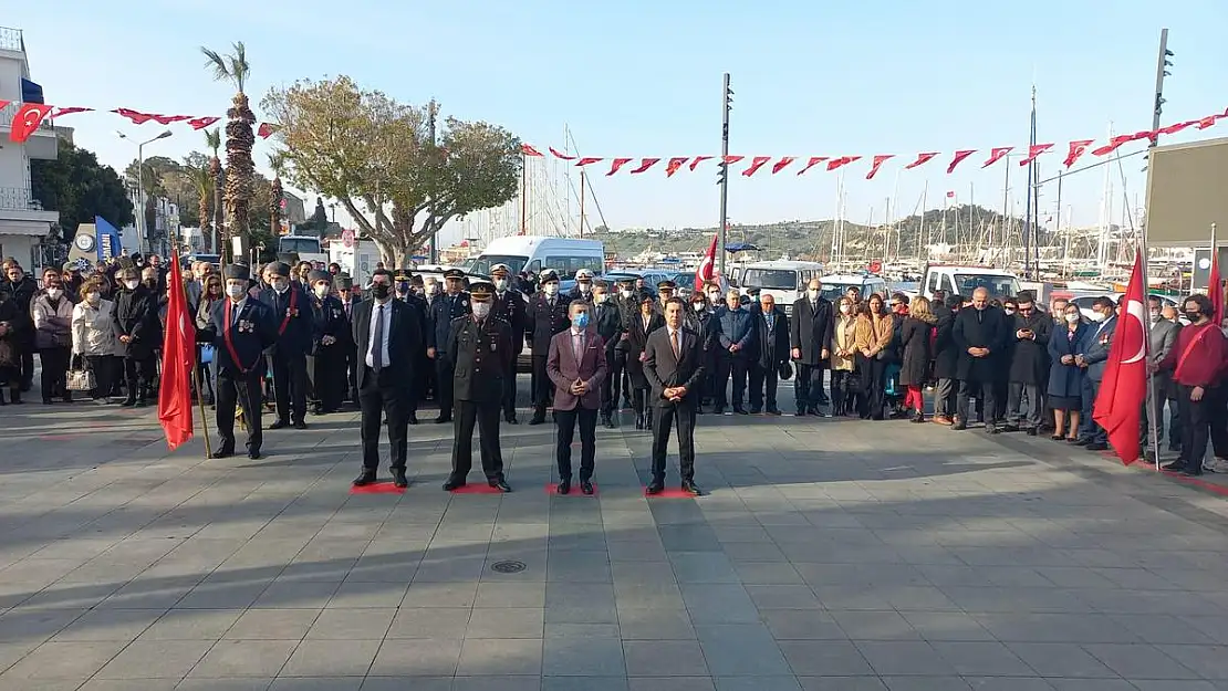 Çanakkale Zaferinin 107. Yıldönümü Bodrum'da  Törenle Kutlandı