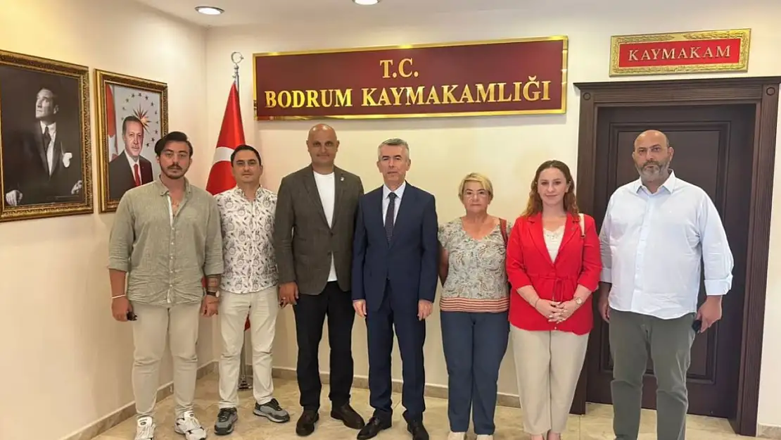 CHP Bodrum ilçe başkanlığı'ndan kaymakam Ali Sırmalı'ya ziyaret
