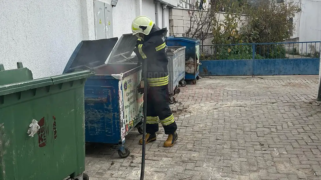 Çöpe Atılan Küller Yangına Sebep Oldu