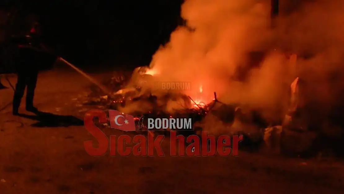 Çöplükte Çıkan Yangın Ağaçlık Bölgeye Sıçramadan Söndürüldü