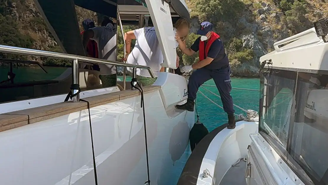 Dalaman ve Bodrum'da denizden tıbbi tahliye