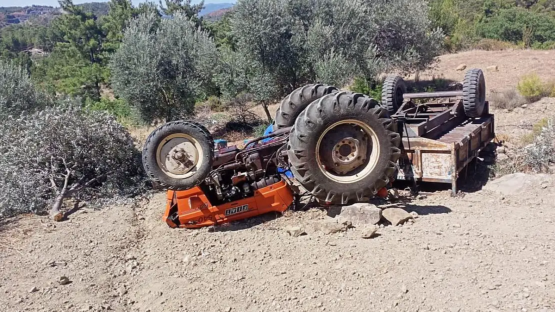 Devrilen Traktörde 1 Kişi Yaralandı