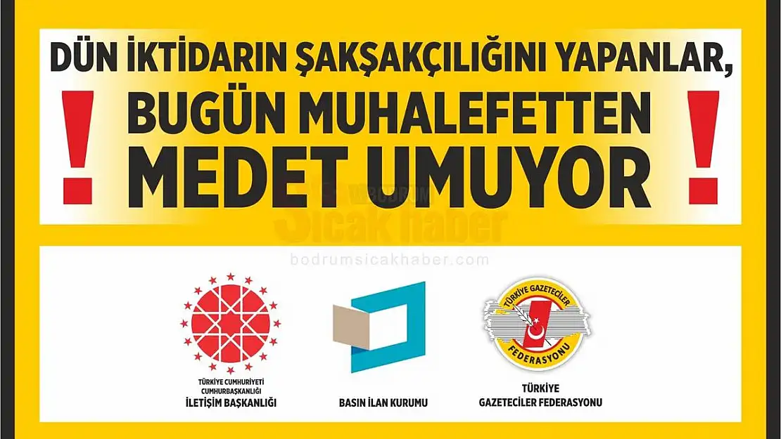 DÜN İKTİDARIN ŞAKŞAKÇILIĞINI YAPANLAR, BUGÜN MUHALEFETTEN MEDET UMUYOR...
