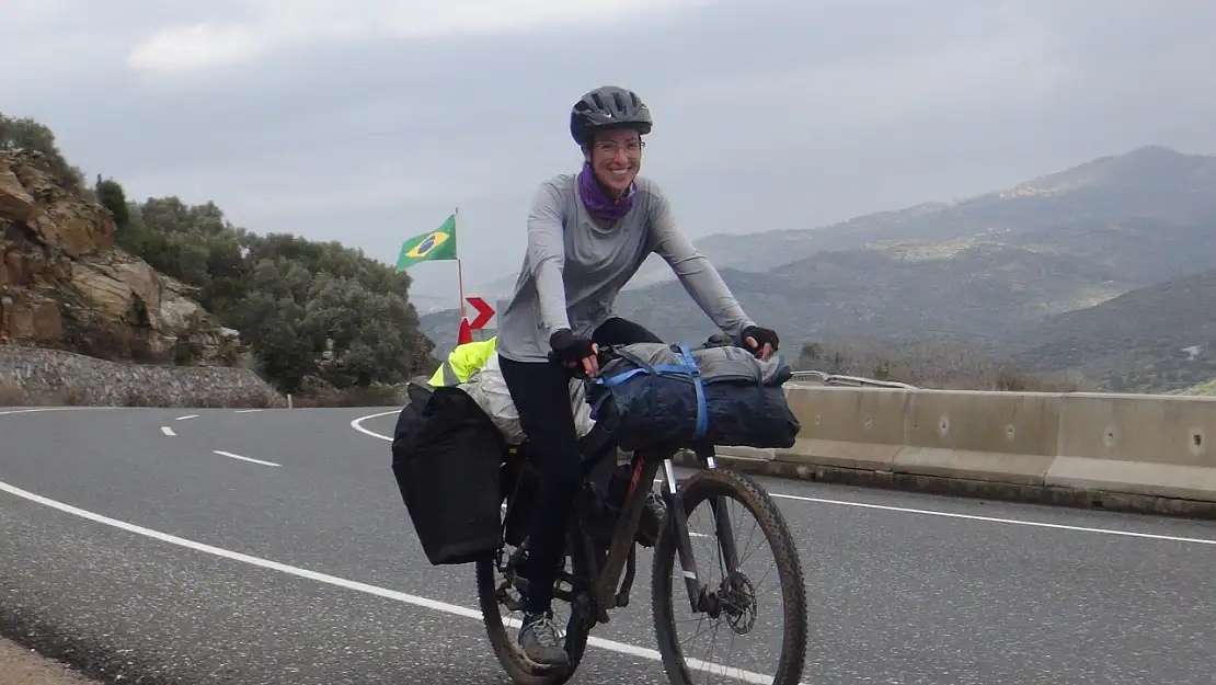 Dünyayı pedallayan gezgin Muğla'ya ulaştı