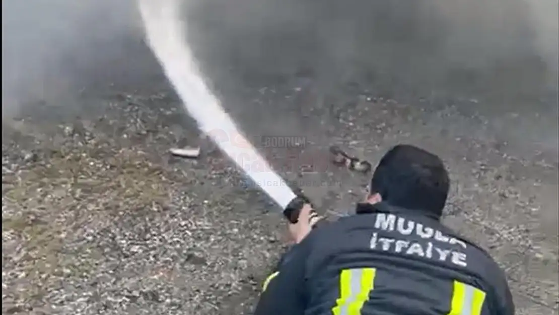 EVİN DEPOSUNDA YANGIN ÇIKTI