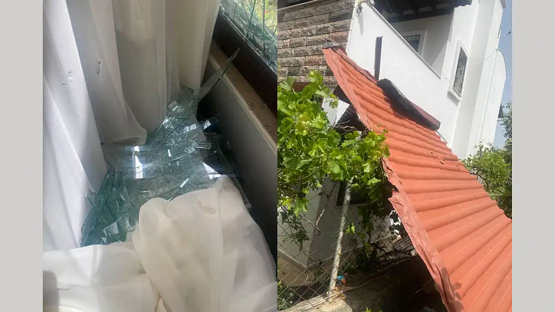 Fırtına Çatıyı Sürükledi, Evde Maddi Hasar Oluştu