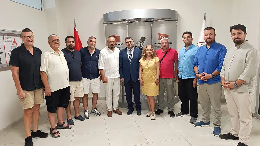 Gazeteciler cemiyeti, Bodrum devlet hastanesi'ne yeni atanan Dr. Battal Yıldırım'ı ziyaret etti