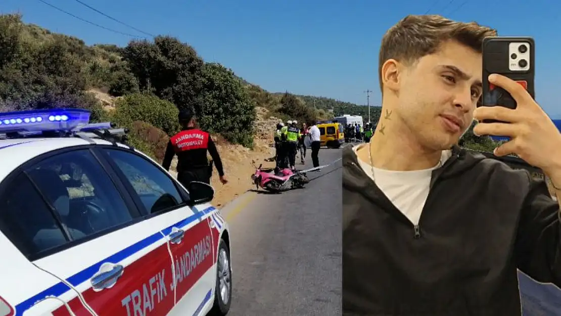 Genç motosiklet sürücüsü olay yerinde can verdi !
