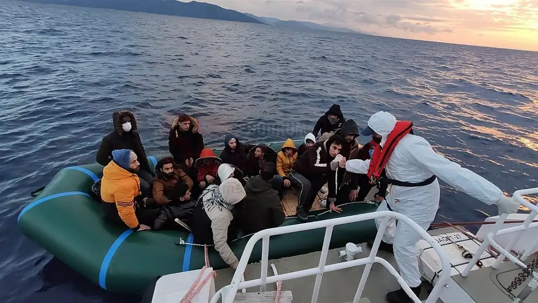 Geri itilen 55 Düzensiz Göçmen Kurtarıldı