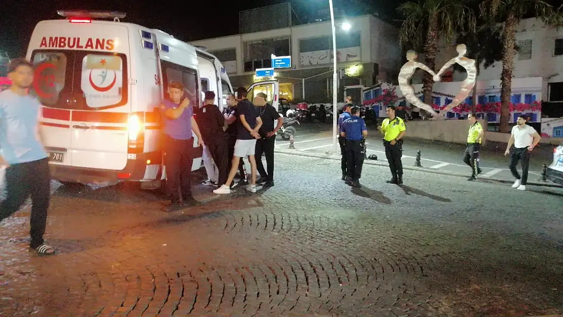 Gümbet Barlar Sokağı'nda Gece Yarısı Kavga ! Yaralılar Var !