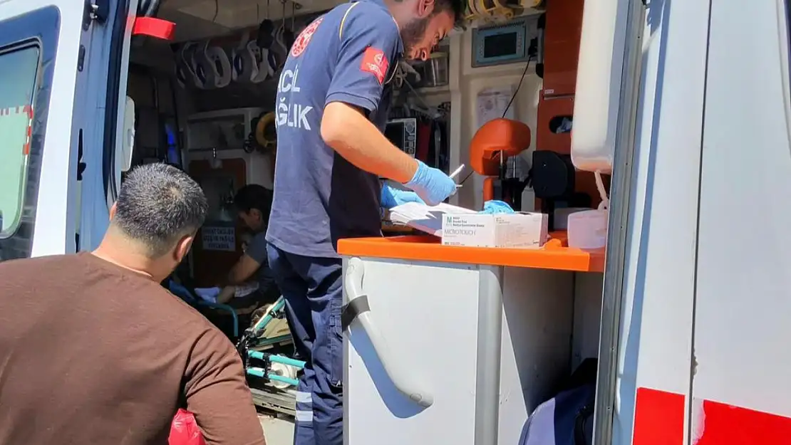 Gümbet Kavşağı'nda korkutan trafik kazası !