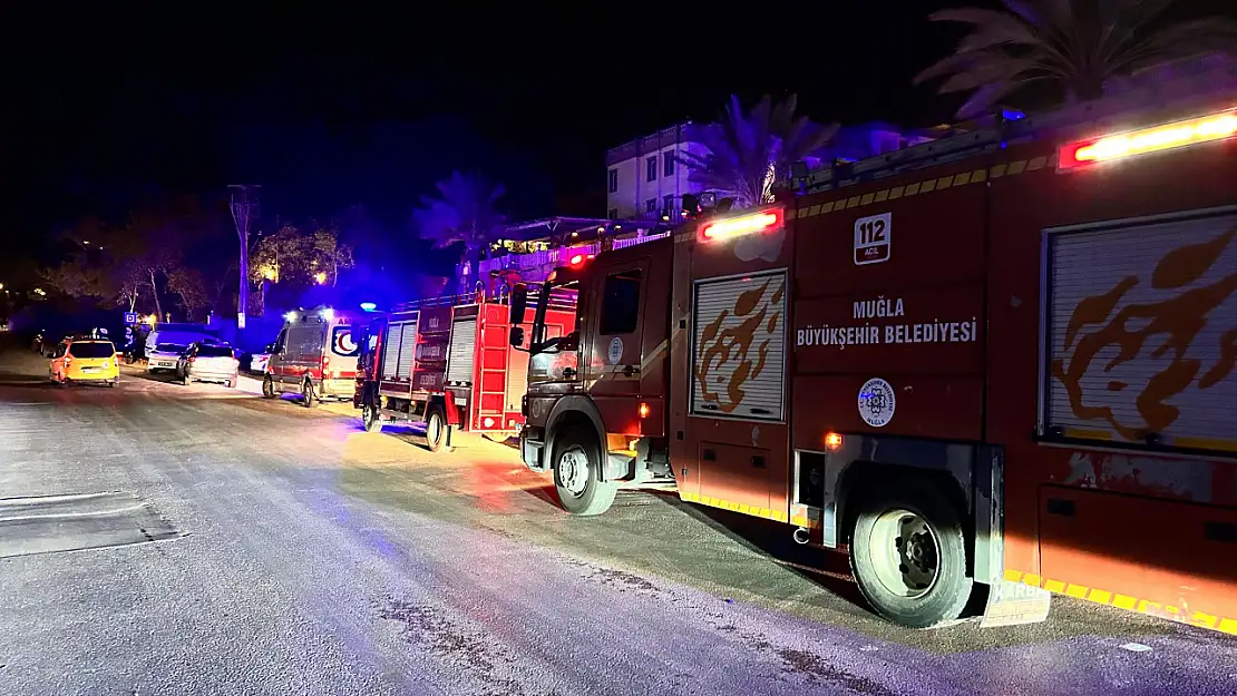 Gümbet'te jeneratör yangını paniğe neden oldu!