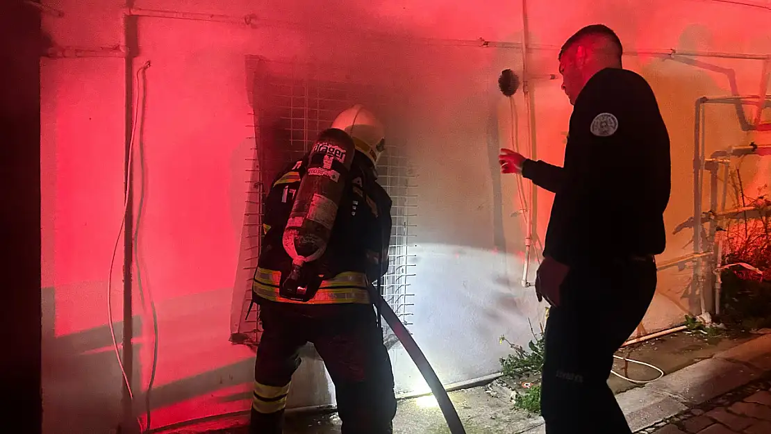 Gümbet'te Lojman yangını korkuttu