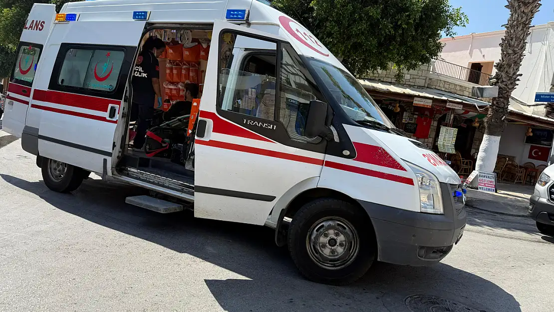 Gümbet'te Motosiklet Kazası: Kurye Yaralandı