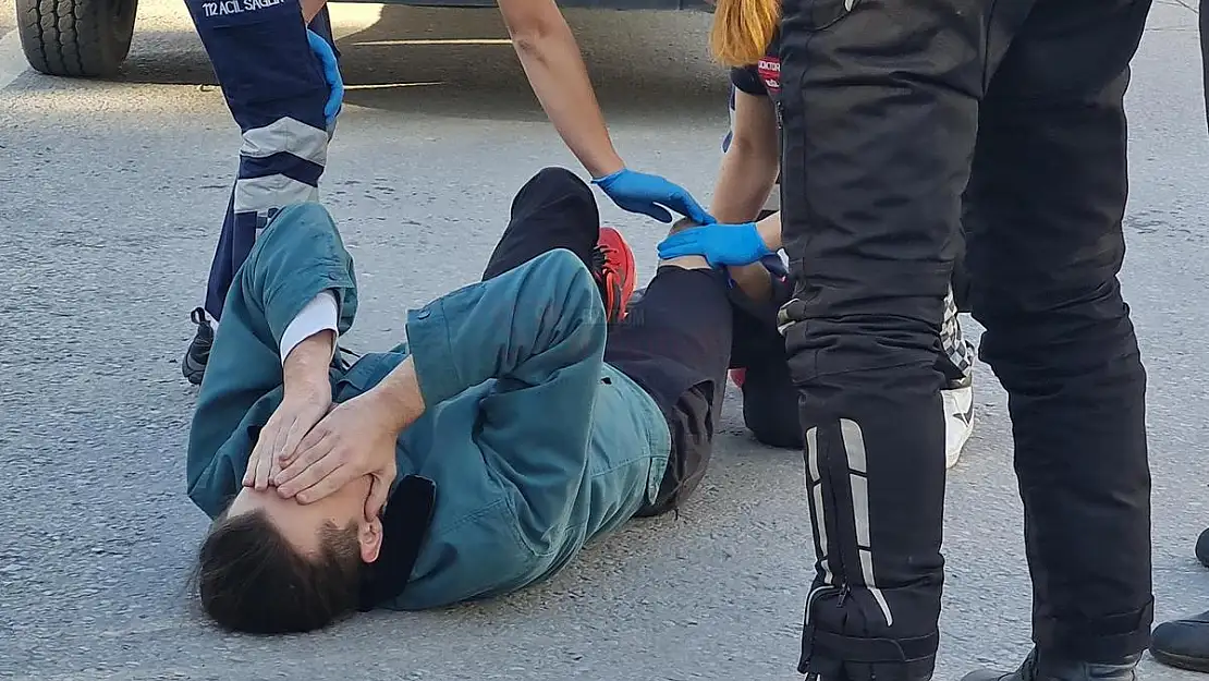 Gümbet'te Meydana Gelen Kazada Sürücü Dizinden Yaralandı