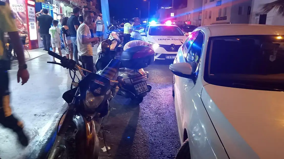 Gümbet'te Yaralamalı Motosiklet Kazası
