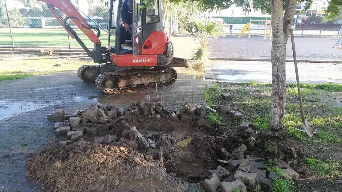 Haberimiz Üzerine Kaçak Su Sorunu MUSKİ Ekiplerince Giderildi