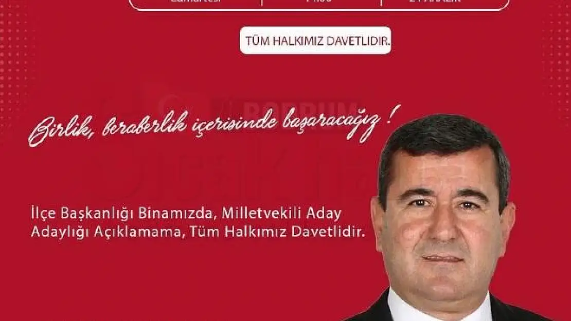 Halil Karahan Adaylığını Kamuoyu ile Paylaşacak
