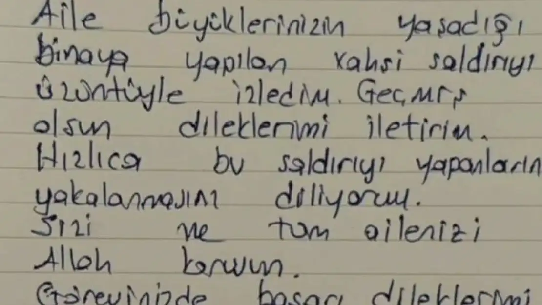 İmamoğlu'ndan Aras'a geçmiş olsun mektubu