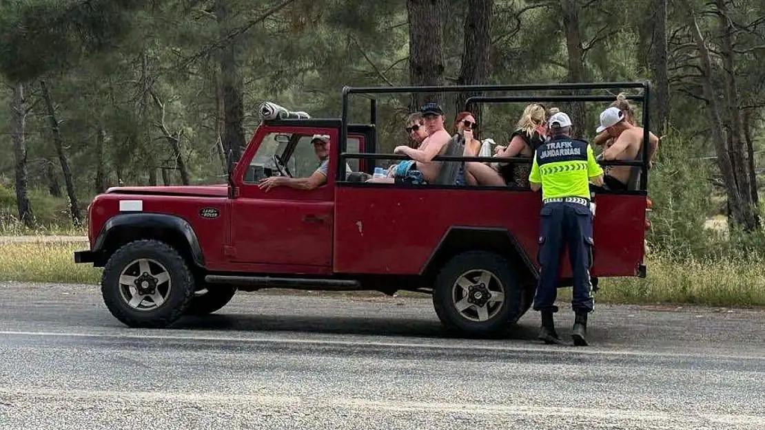 Jandarma Safari Denetiminde: 7 Cezai İşlem, 3 Araç Trafikten Men