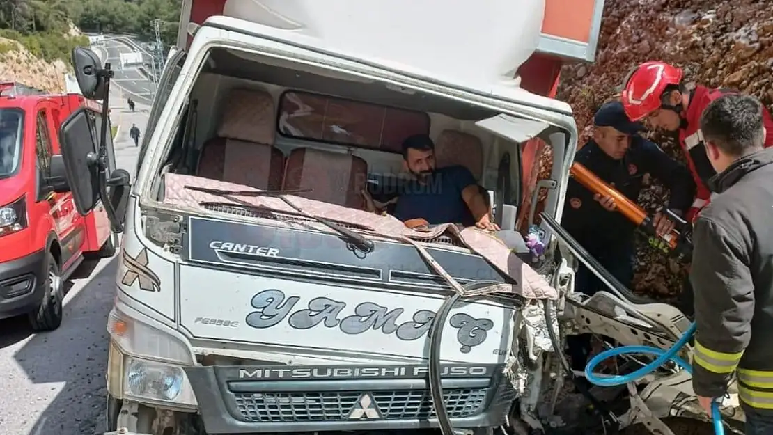 Kamyon Sürücüsü Ölümden Döndü