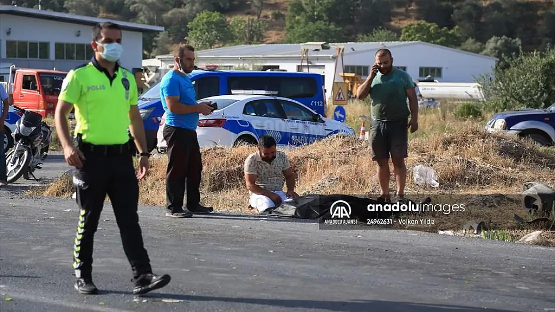 Kamyonla çarpışan motosikletin sürücüsü öldü