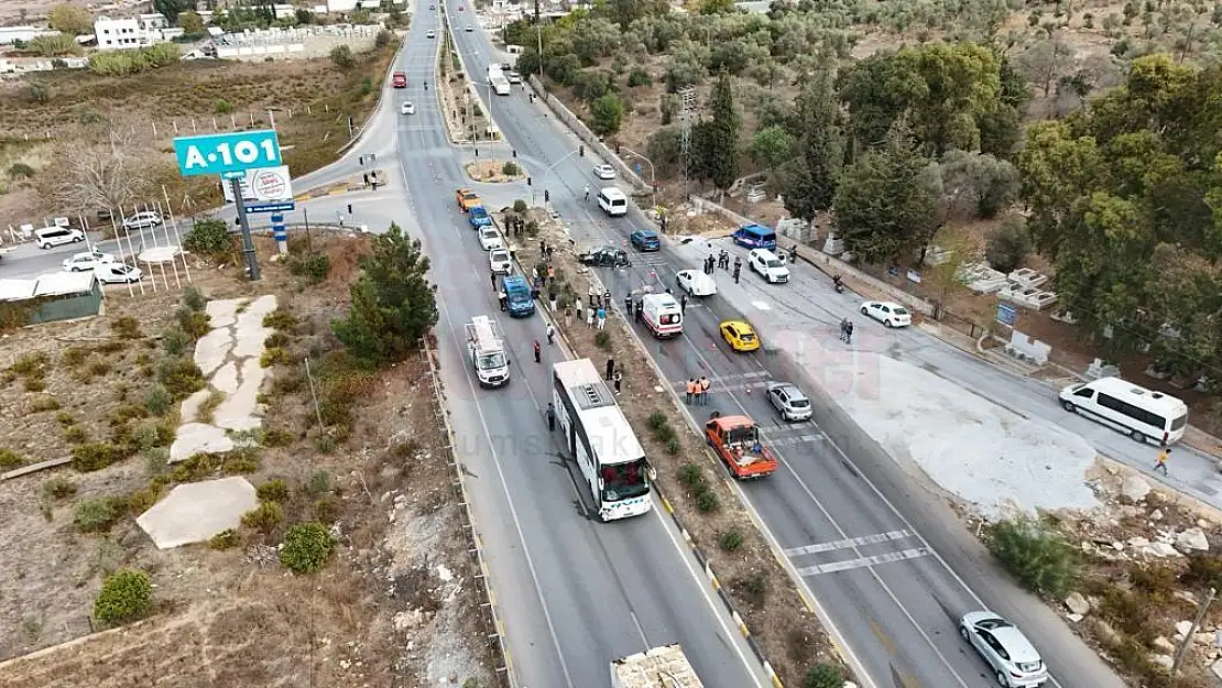 Kaza Anları Güvenlik Kamerasına Yansıdı