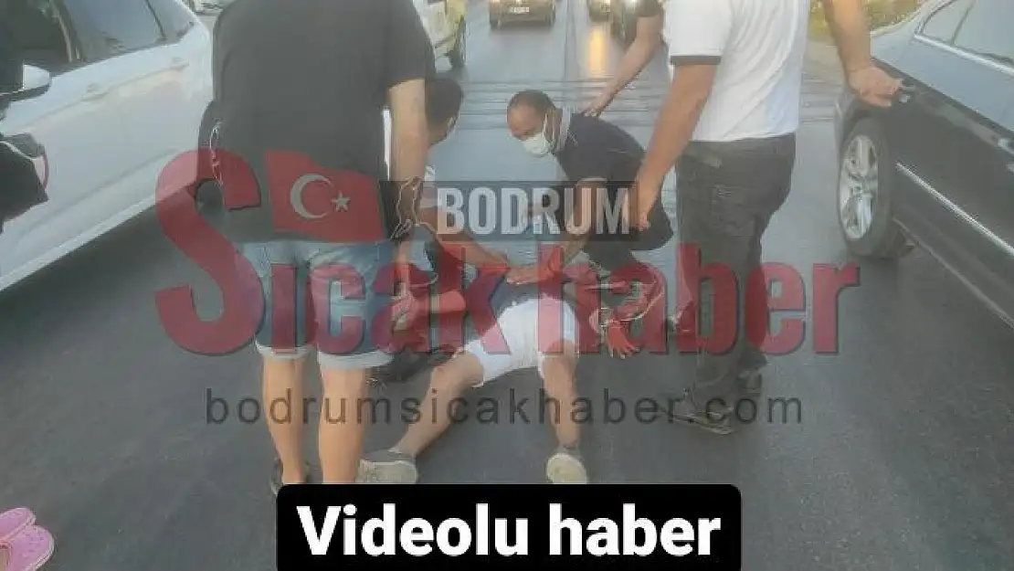 Kaza yaptı Ezilmekten son anda kurtuldu