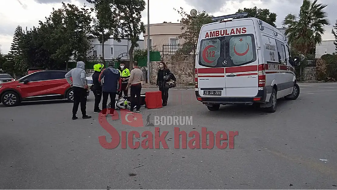 Konacık' da Motosiklet Kazası 1 Kişi Yaralandı