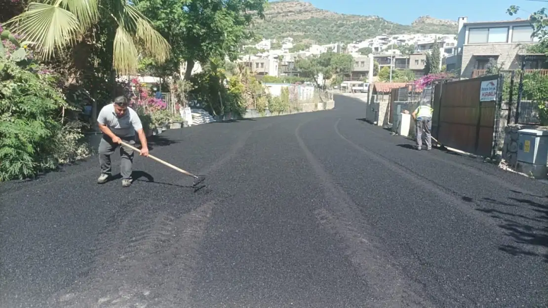 Küçükbük'te üstyapı çalışmaları sürüyor