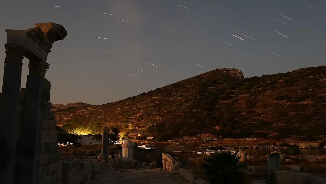 Meteor yağmuru Kindos Antik Kenti'nde görsel şölen oluşturdu