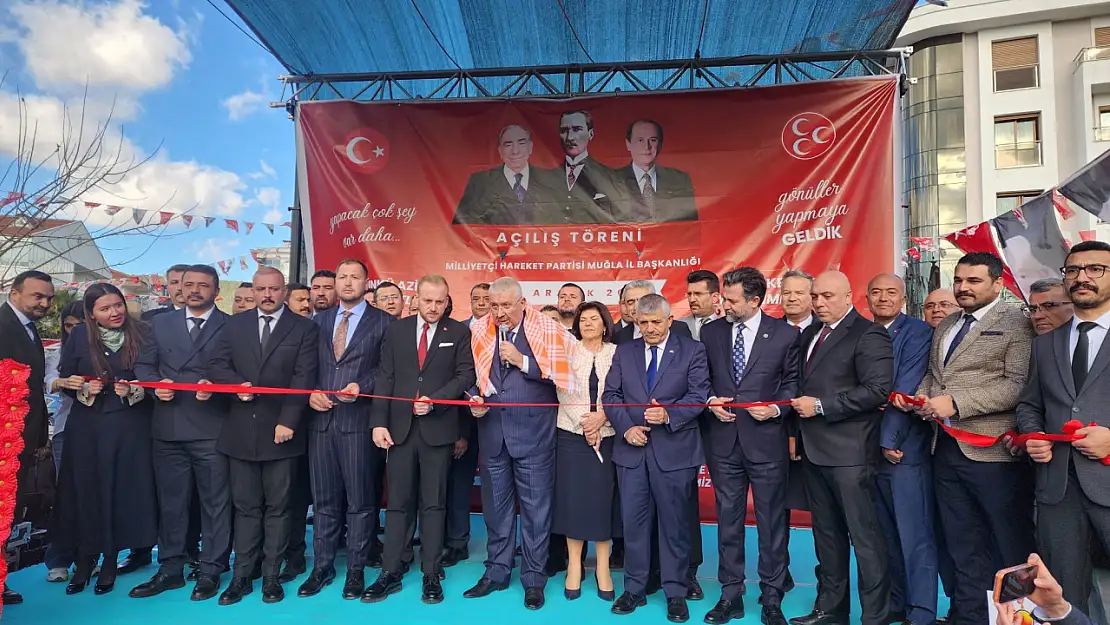 MHP Muğla İl Başkanlığı'nın yeni hizmet binası törenle açıldı