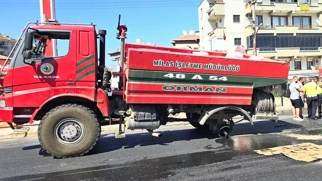 Milas-Bodrum Bulvarı'nda Tekerlek Fırlama Kazası: Olası Facia Önlenebildi