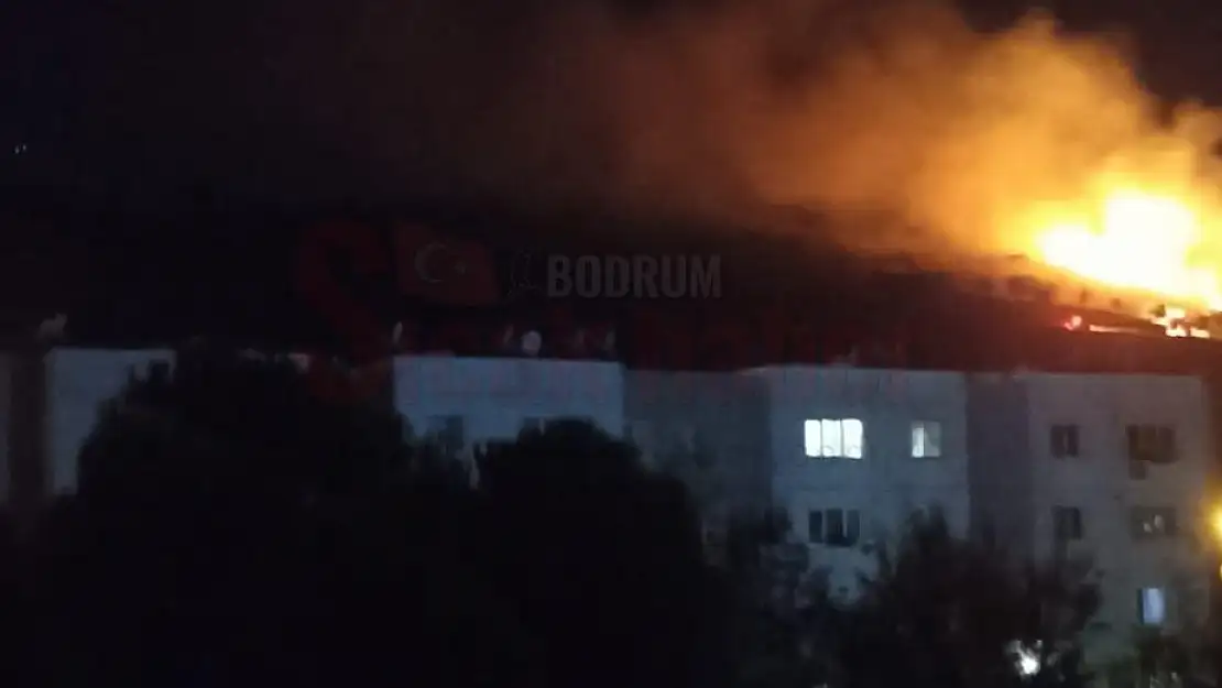 Milas Merkezde Çıkan Yangın Kontrol Altına Alınmaya Çalışılıyor