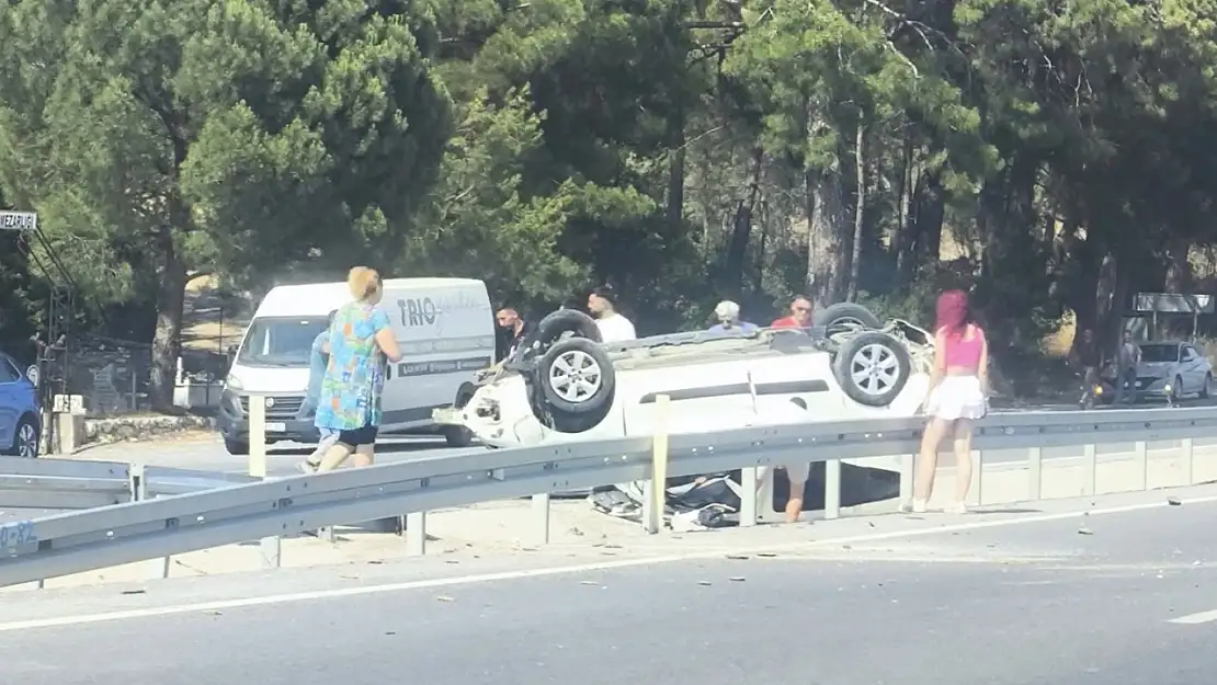 Milas-Yatağan yolunda korkutan kaza